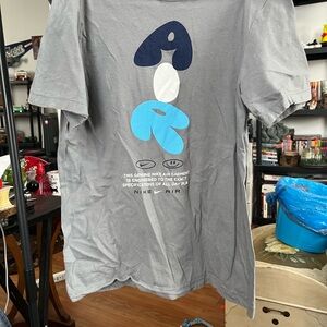 Nike Gray Tee with Navy Graphic